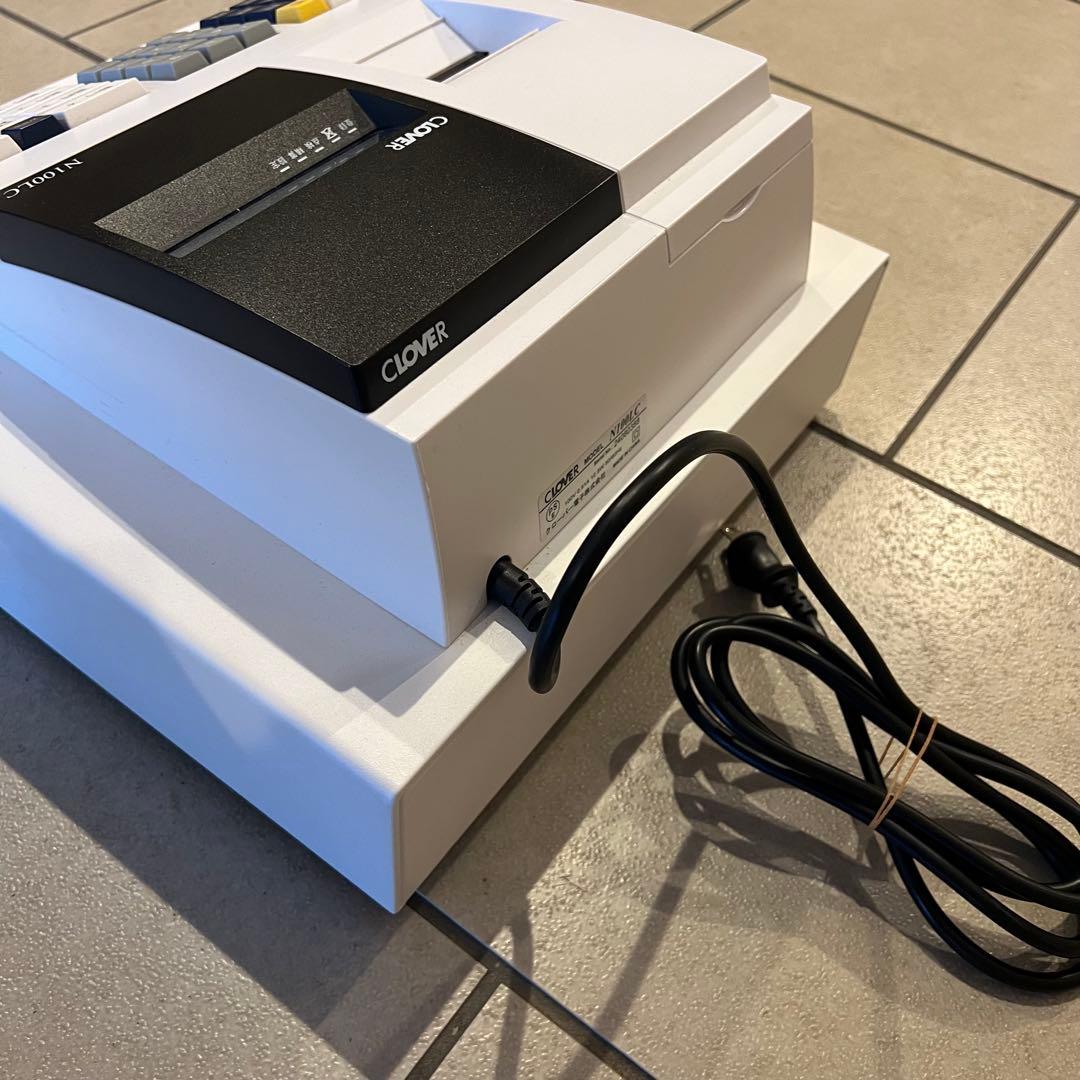 【ロール紙18個付】美品 レジスター N100LC クローバー電子 CLOVER