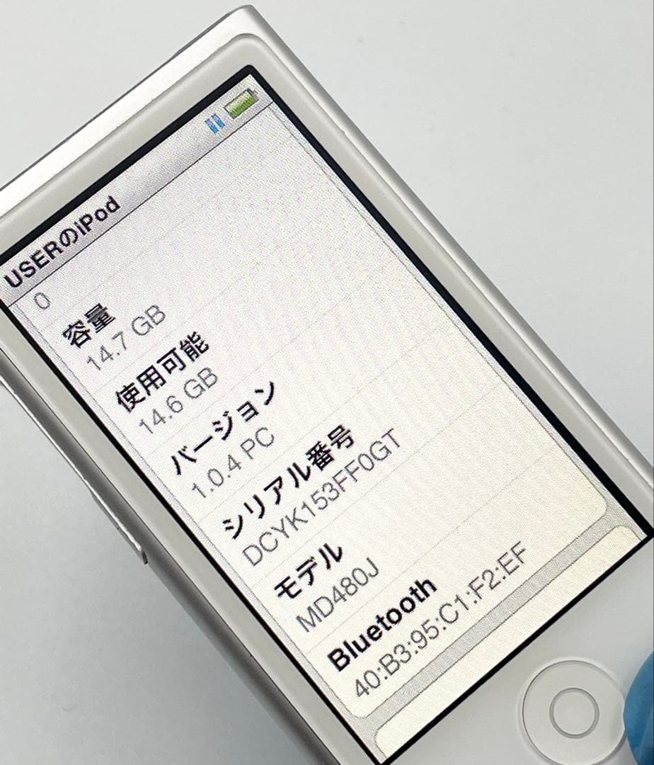 動作OK Apple iPod nano 16GB MD480J A1446