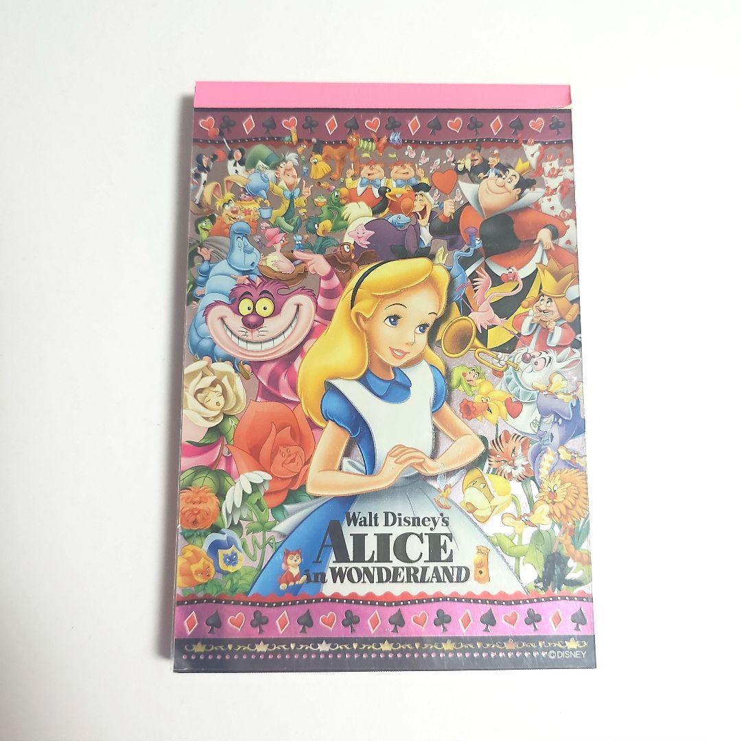 レア ディズニー 不思議の国のアリス ALICE メモ帳