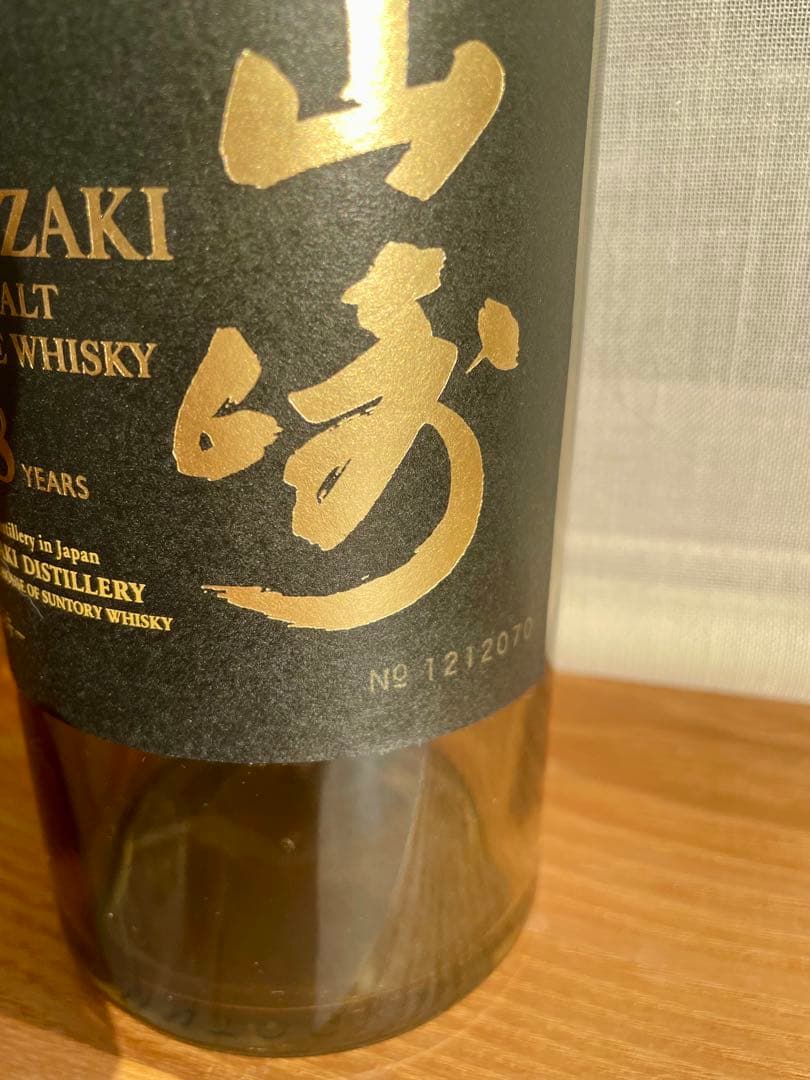 山崎 18年 シングルモルトウイスキー　700ml 空き瓶