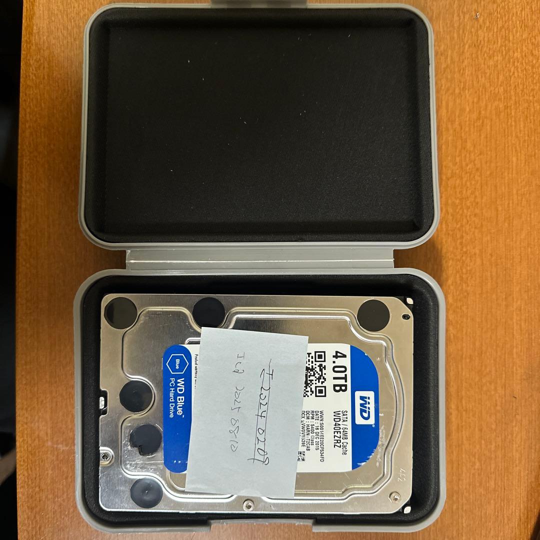 WD Blue 4TB HDD WD40EZRZ ケース付 2台購入可能