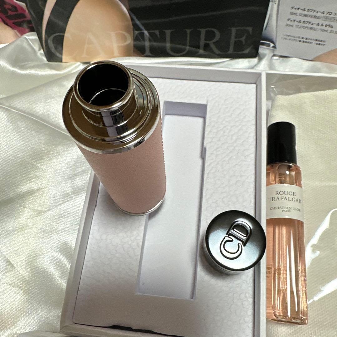 diorアトマイザーピンク新品未使用☆ルージュトラファルガーリフィル・ミニ巾着付