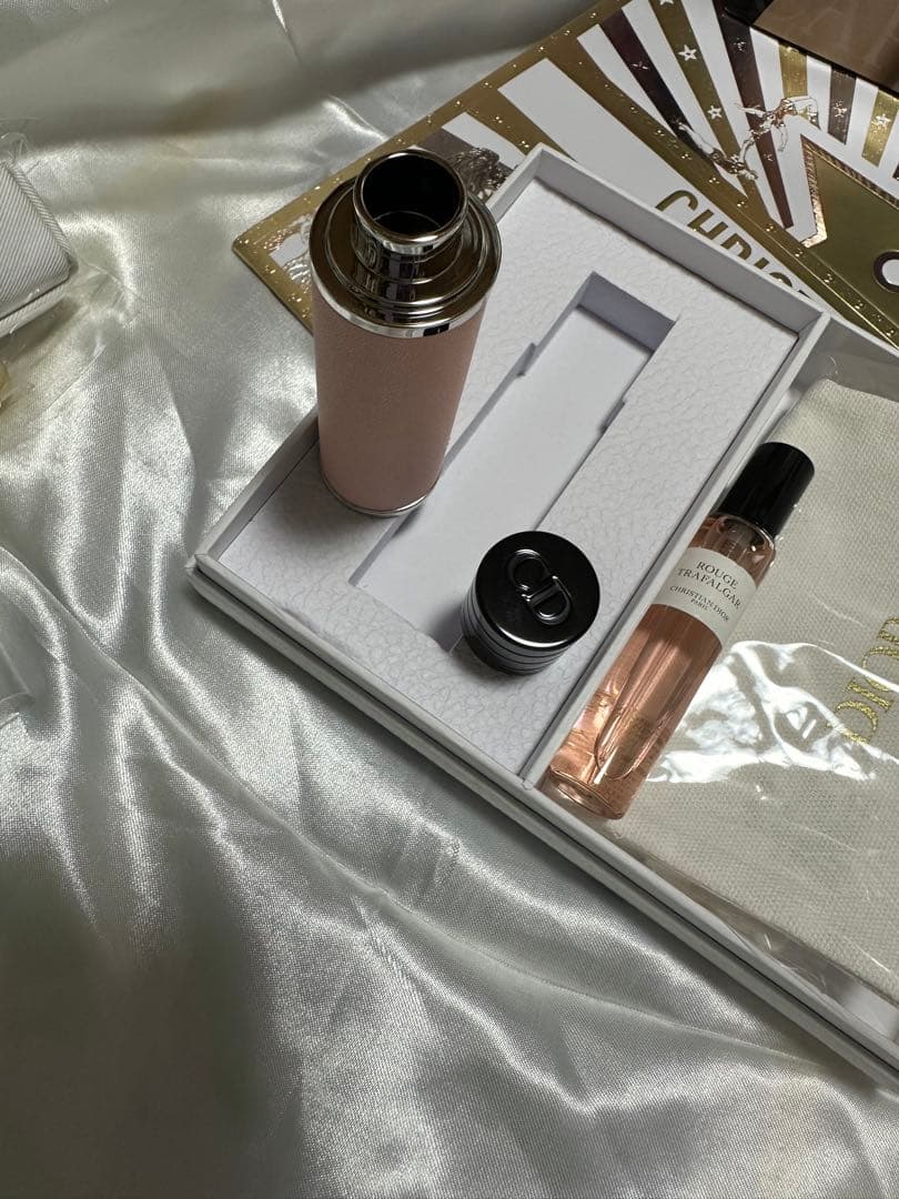 diorアトマイザーピンク新品未使用☆ルージュトラファルガーリフィル・ミニ巾着付