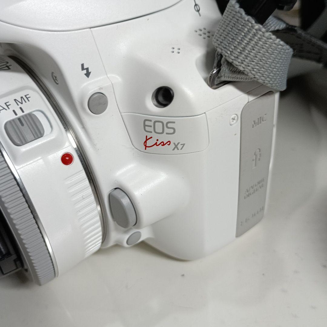 Canon EOS Kiss X7 ホワイト レンズ付き