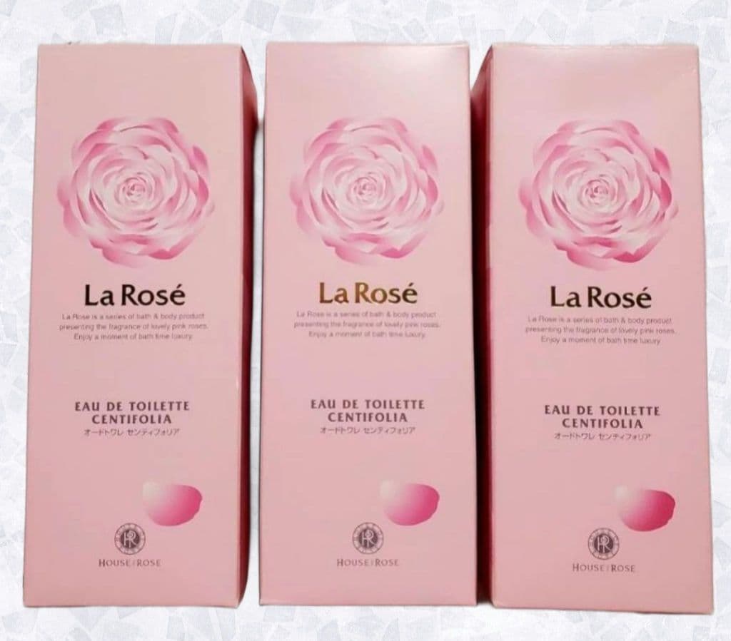 ラ・ローゼ オードトワレ 50mL センティエフォリア 3本セット 新品未開封