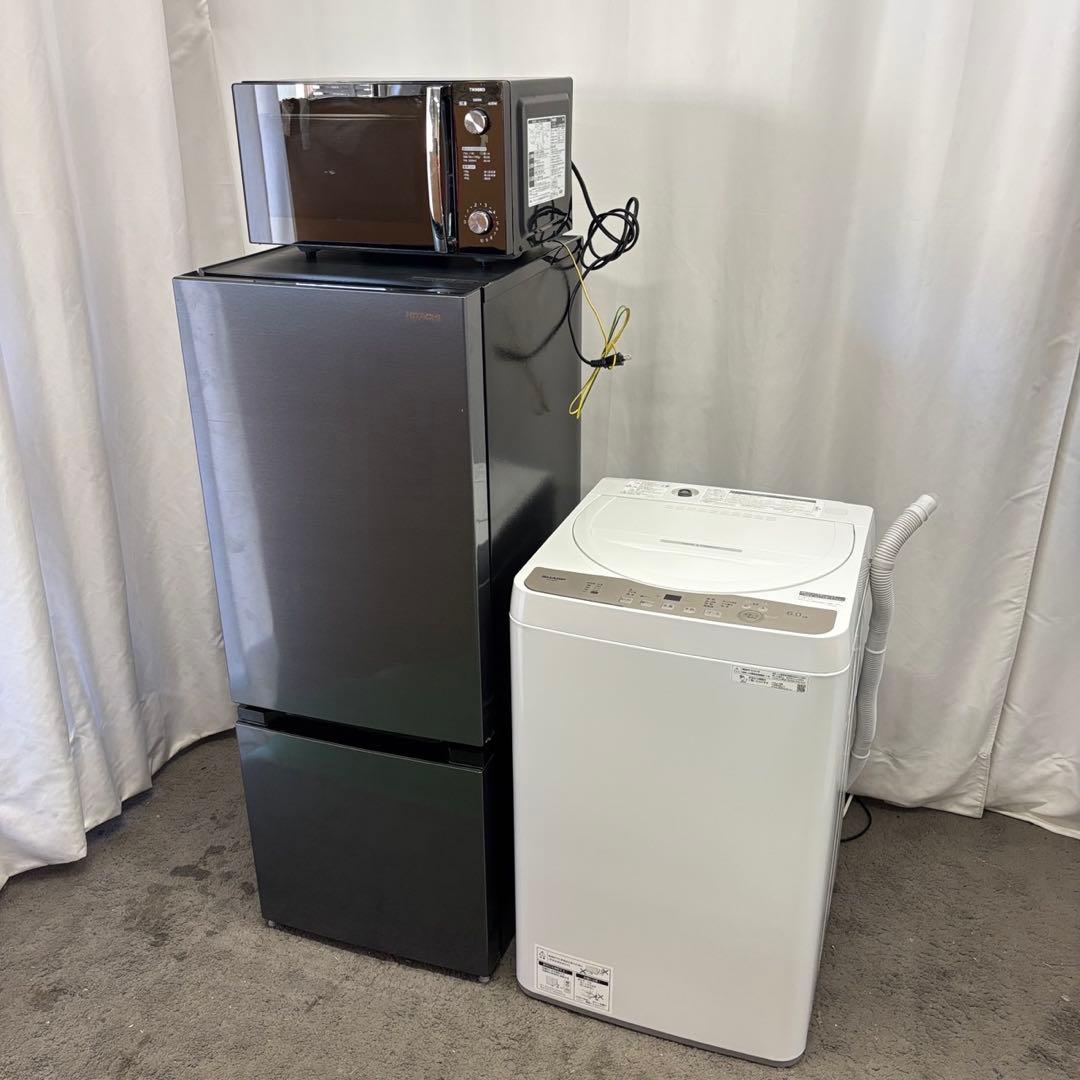 167⭕️冷蔵庫　洗濯機　レンジ　シャープ　一人暮らし　セット　23年　設置無料