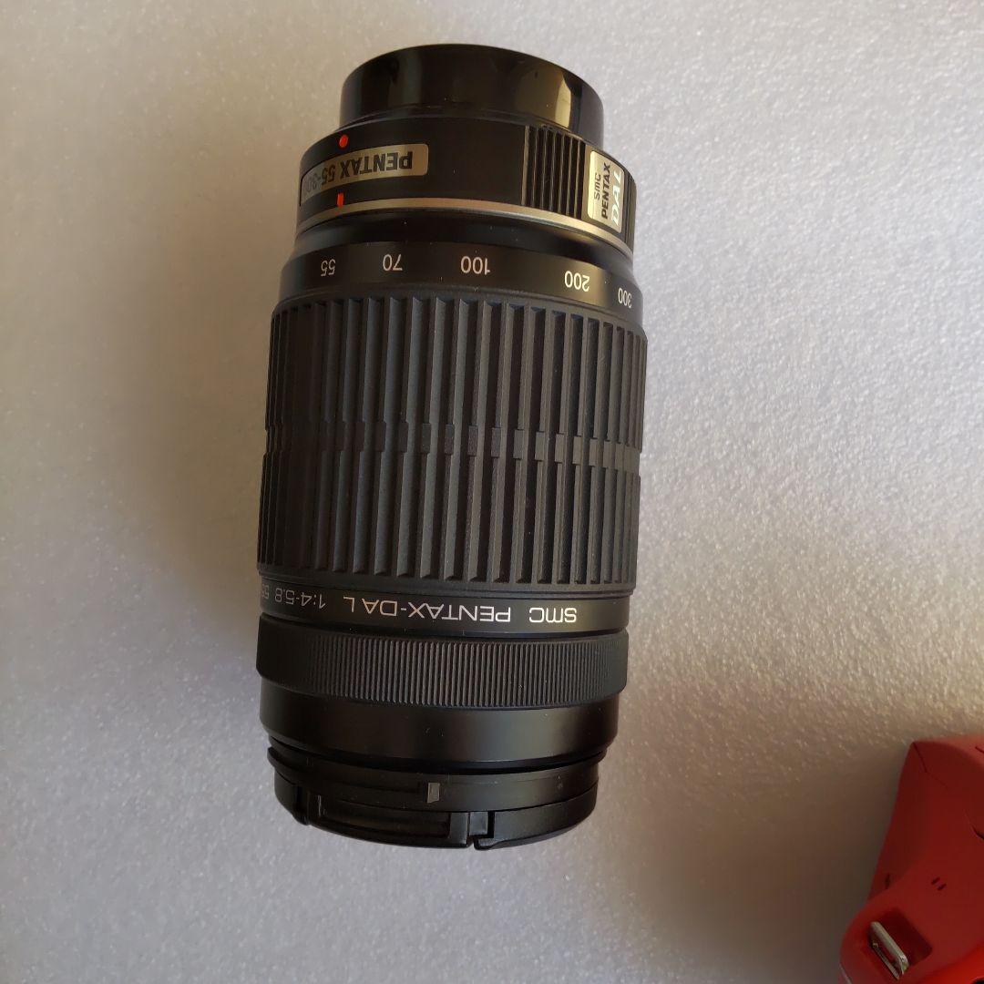 綺麗なレッド色の美品です。PENTAX K-x デジタル一眼レフカメラ