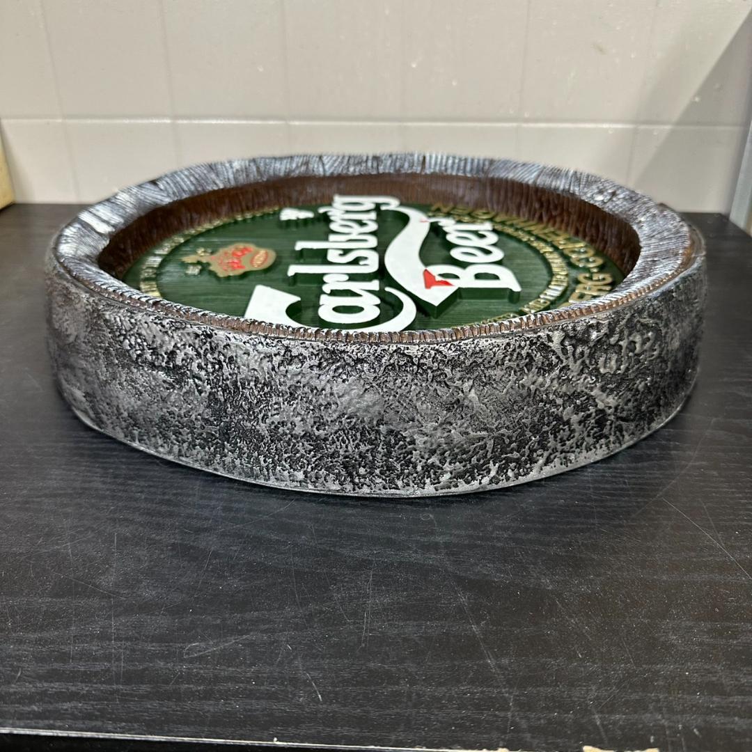 新品　Carlsberg　アンティーク　樽型壁掛け　看板　インテリア