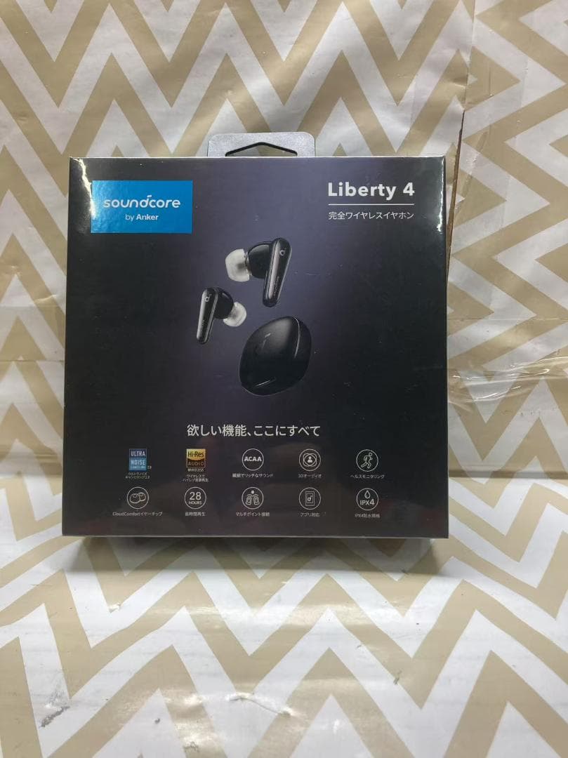 Soundcore Liberty4 ワイヤレスイヤホン ミッドナイトブラック.