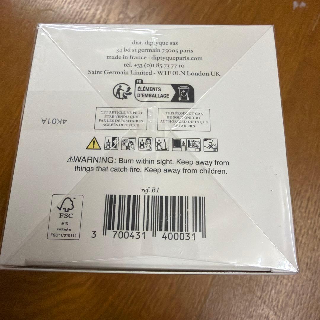 新品•未開封 ディプティックBAIES scented candle 190g