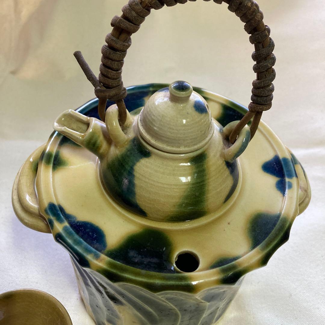 織部　酒器　酒燗器セット 金野光賀作 有神窯 尾道