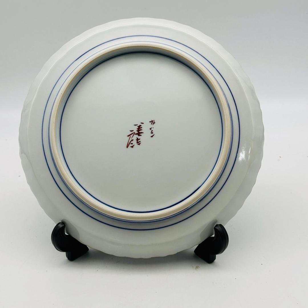 T 武腰善太郎　飾り皿　花模様　共箱　共布　皿　工芸品　インテリア　置物
