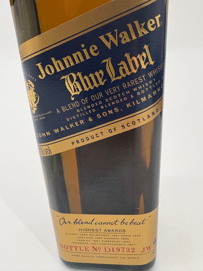 未開栓 ジョニーウォーカーブルーラベル 旧ボトル ウイスキー 750ml