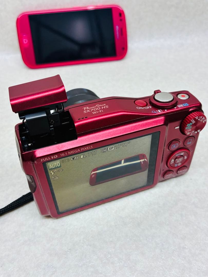 D0104）【美品】 Canon PowerShot SX710 HS レッド