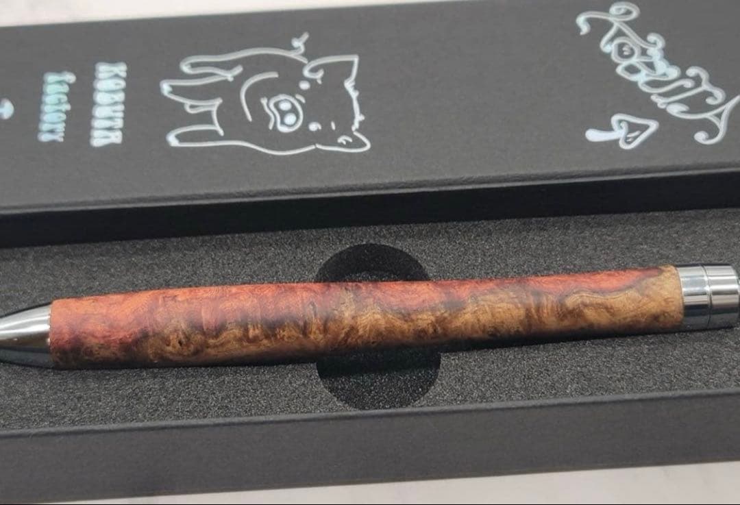 専用です。新品　こぶた工房　極上花梨瘤　紅白　シャープペンシル0.5