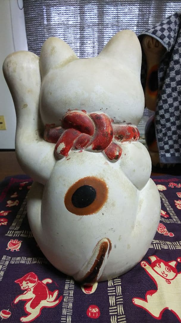 【和】⑩ 招き猫 32cm 幸福 縁起物