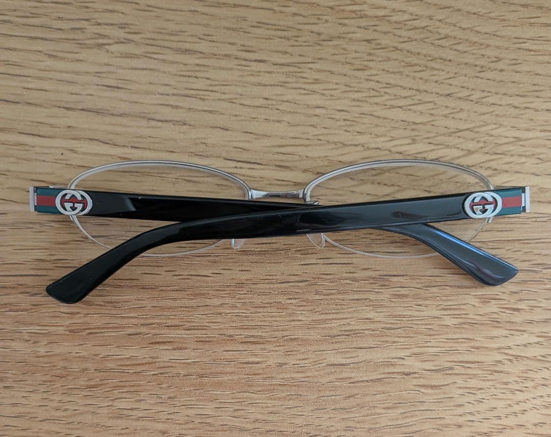 GUCCI　シェリーライン　ハーフリムレス　度入り　眼鏡