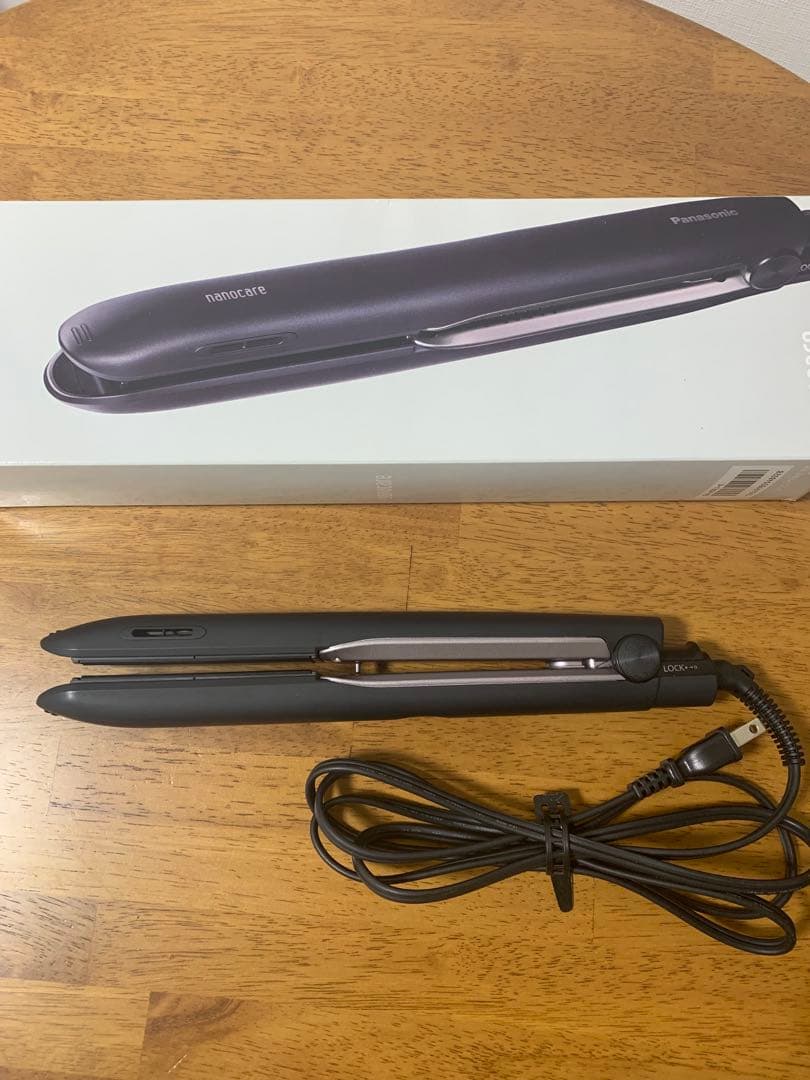 パナソニック ストレートアイロン ナノケアEH-HS9J-K ブラック　黒