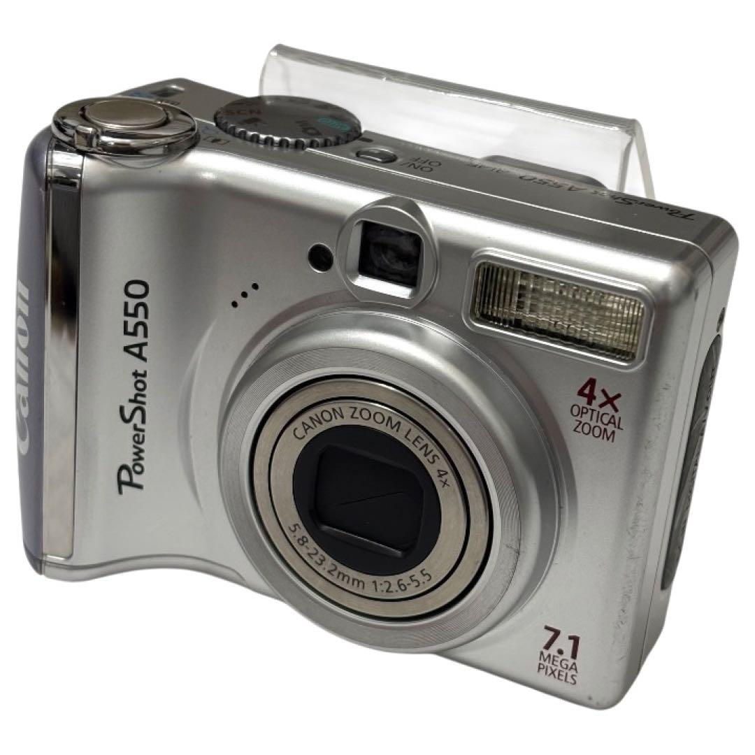 美品 キャノン Canon パワーショット A550 デジカメ コンデジ 単3