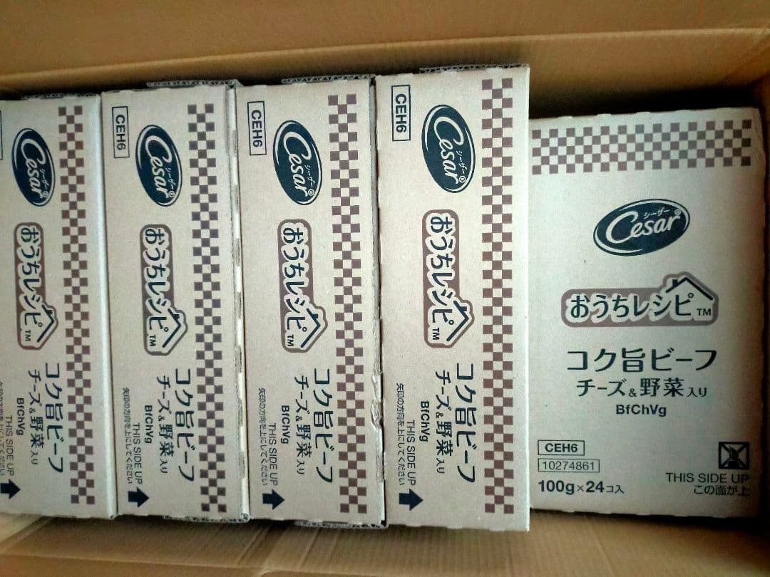 シーザー トレイ 成犬用 おうちレシピ 100g×120個　コク旨ビーフ