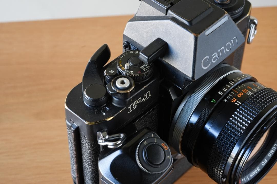 Canon New F-1 モータードライブ付き FD 50mm F1.4