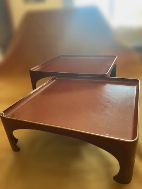 朱塗漆器お膳2台で和食ライフに彩りを！