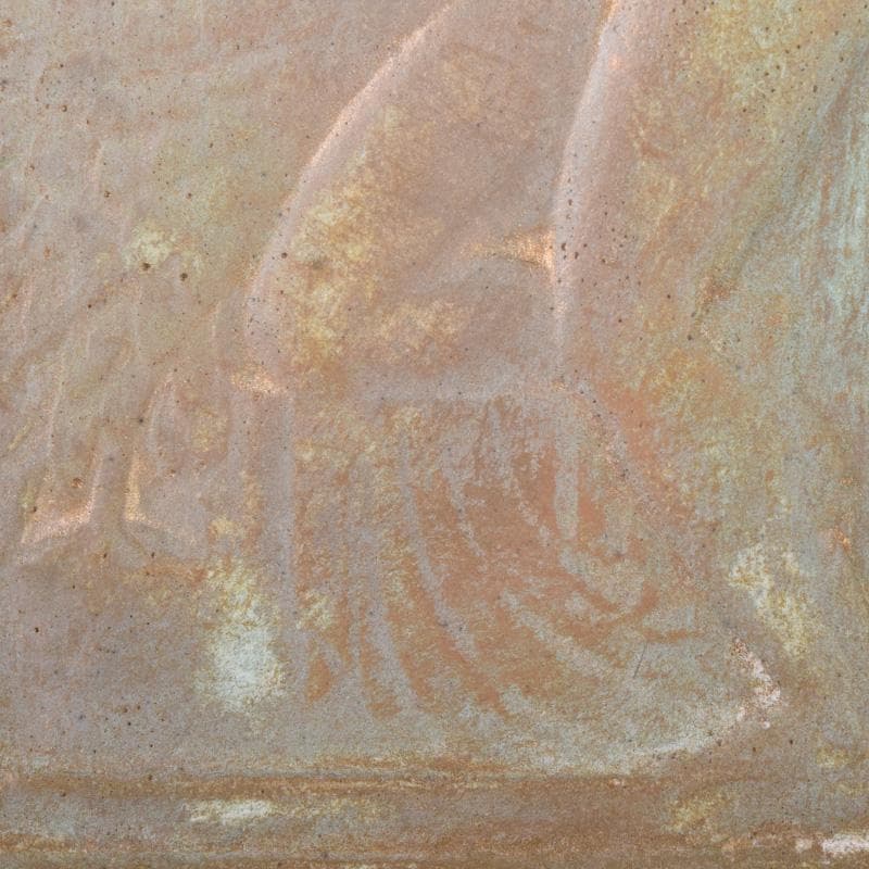 彫刻家　日展会員　浦山一雄作　銅板レリーフ　鳥人物像　額装　N　8102