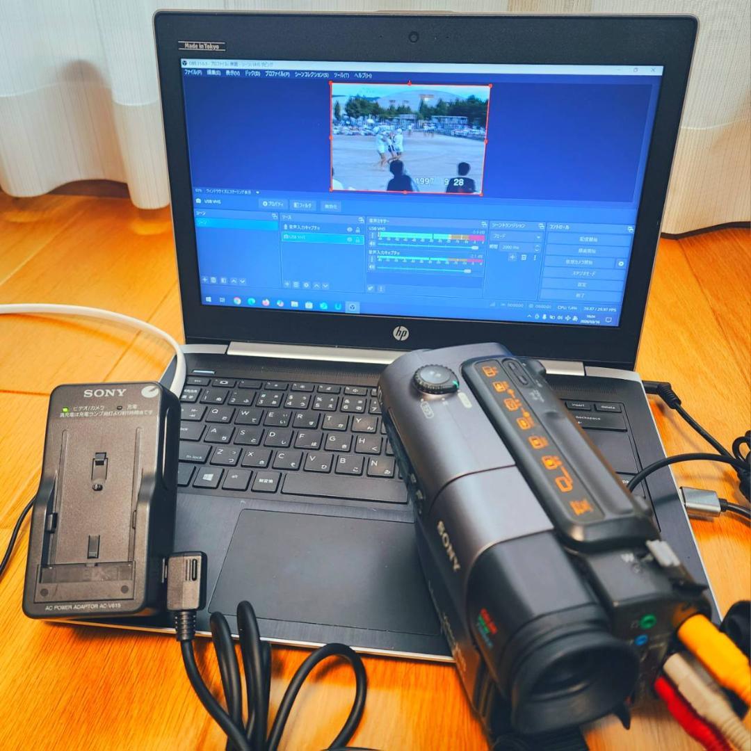 【動作確認済】 SONY Hi8 高画質 ビデオカメラ ACアダプタ セット