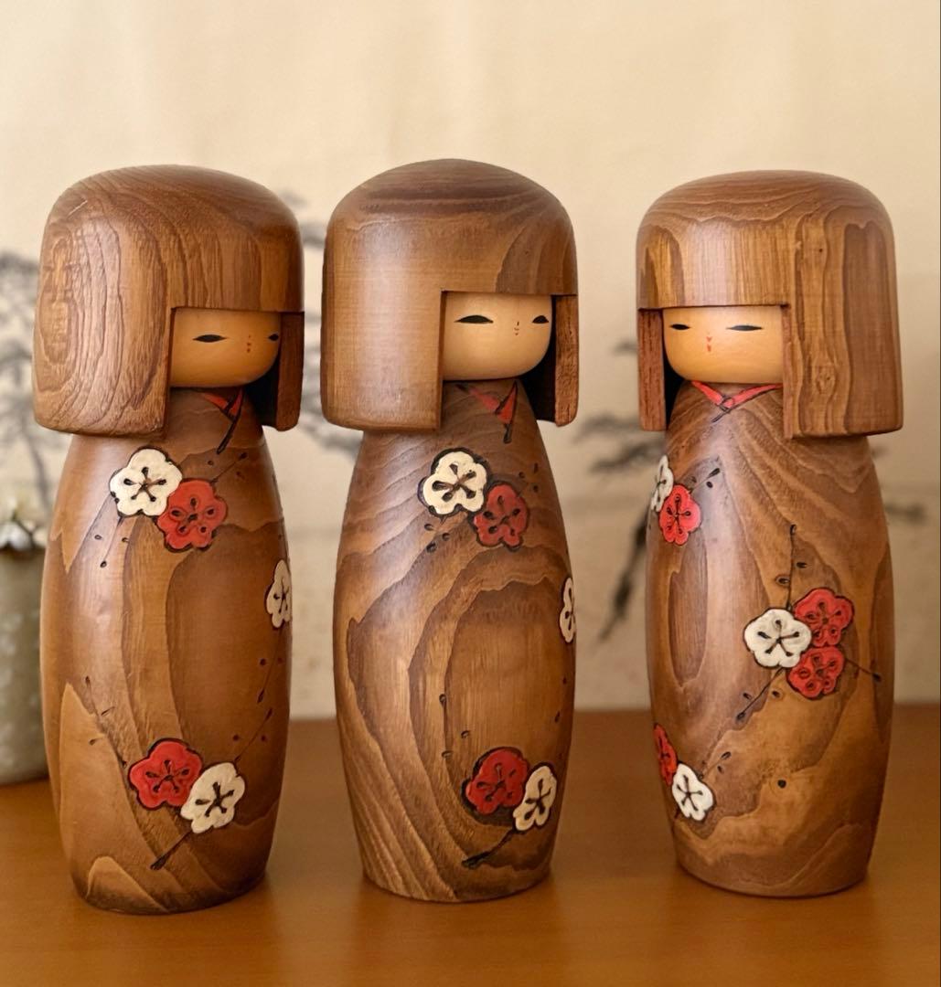 Okamoto Usaburo 岡本卯三郎 25cm Set of 3