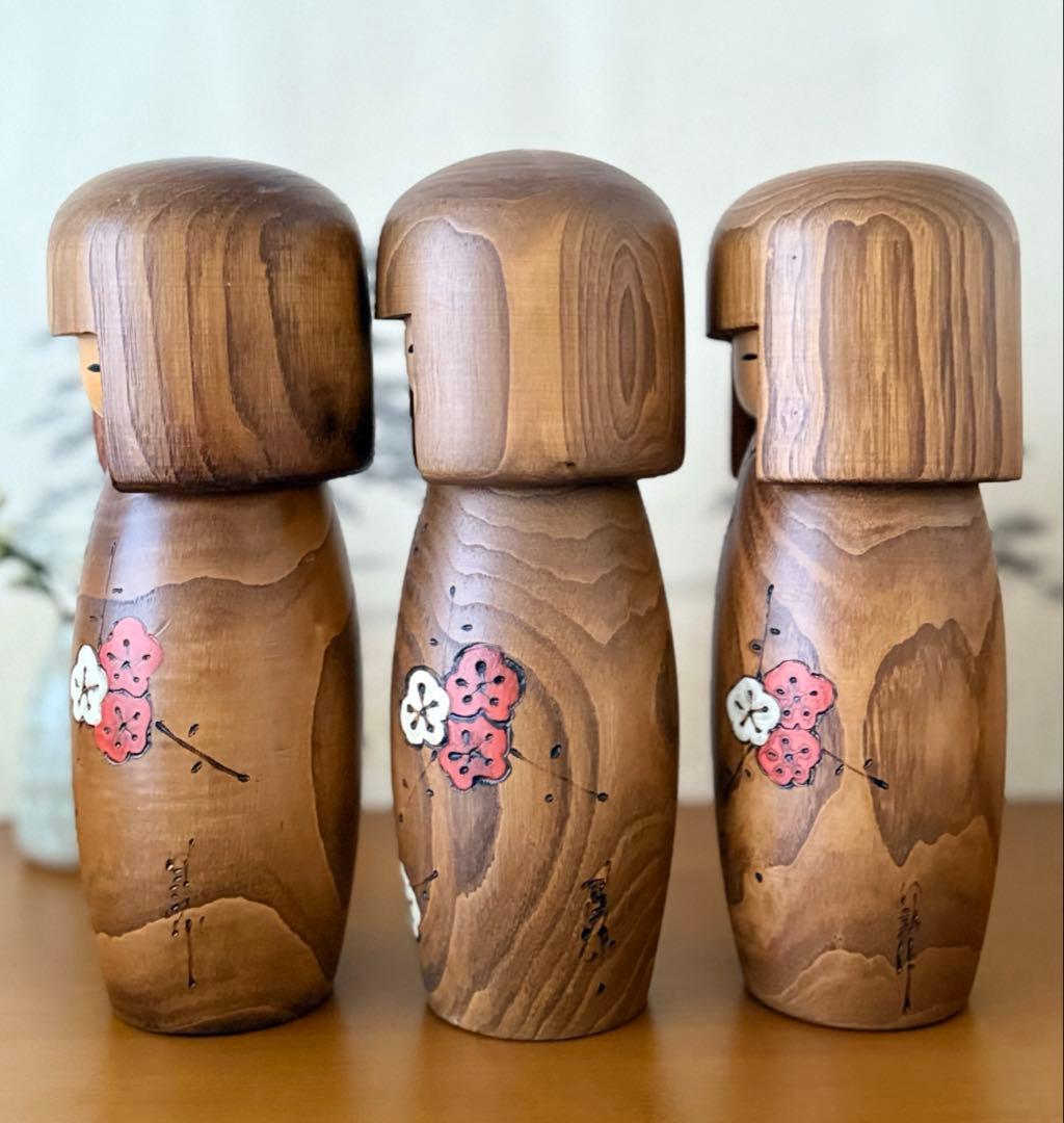Okamoto Usaburo 岡本卯三郎 25cm Set of 3