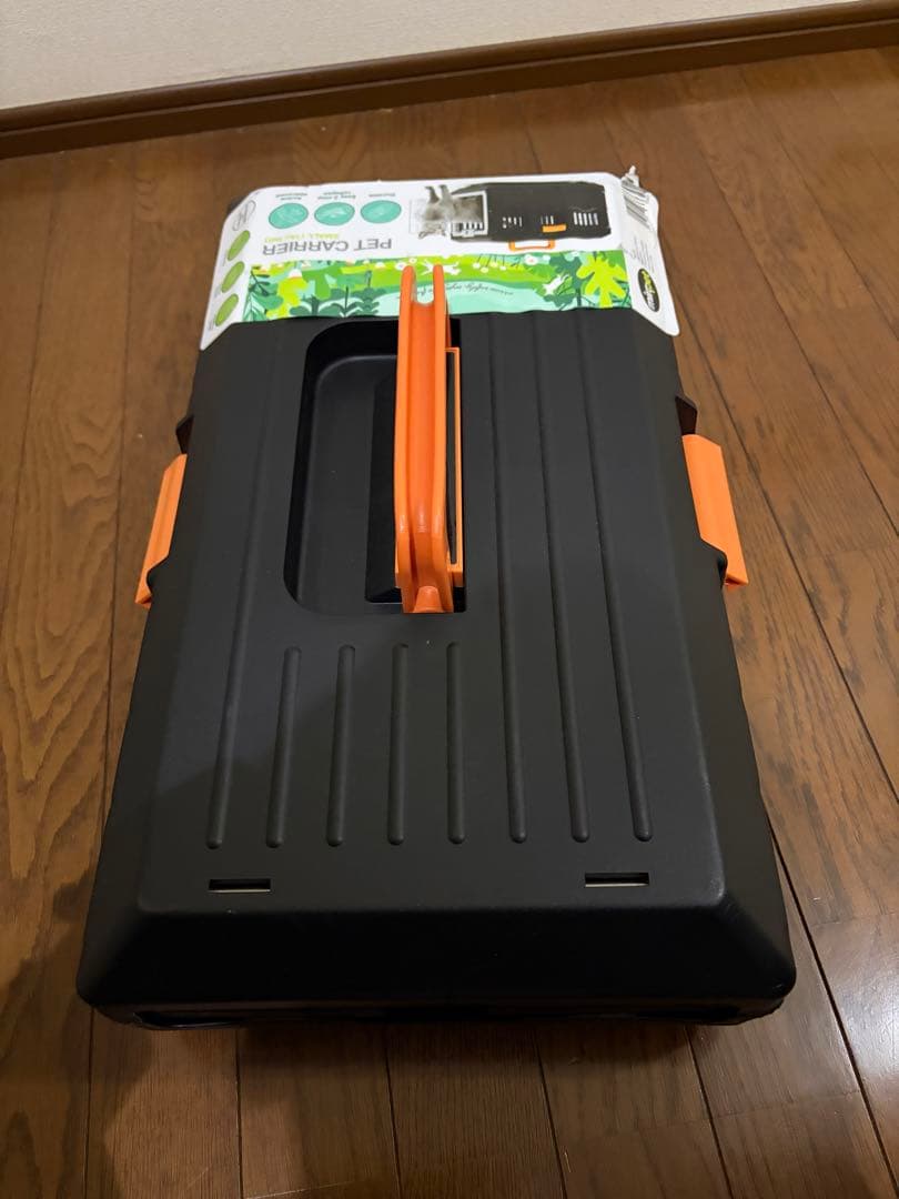 小型犬、猫用折りたたみ式プラスチックケージ