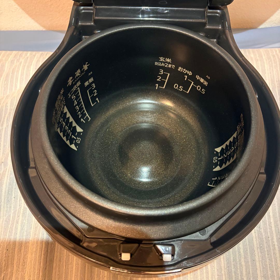 美品 三菱 IHジャー炊飯器 NJ-AWA10-B 本炭釜 黒真珠 5.5合