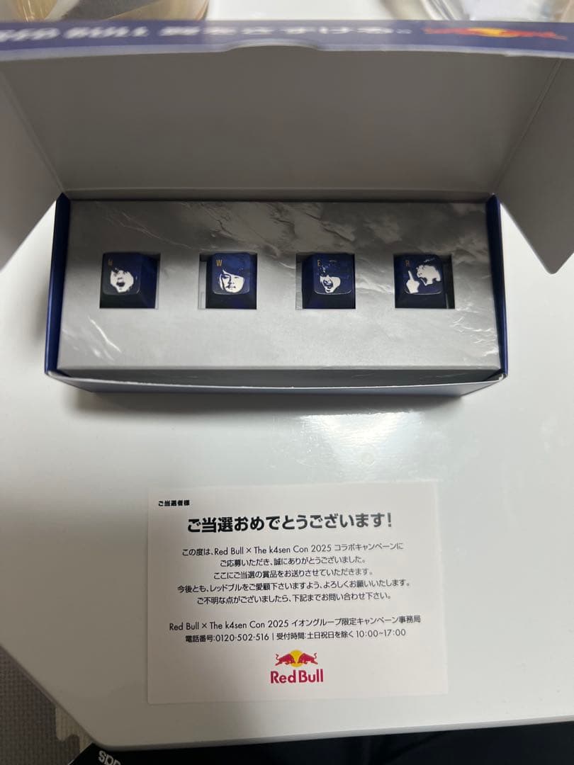 k4sen RedBullオリジナルキーキャップ ➕オリジナルカード
