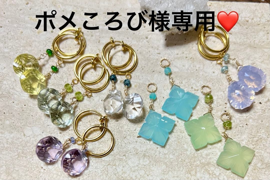 ポメころび❤️ サージカルステンレス316Lフープイヤリング