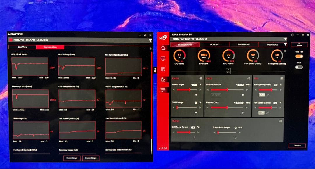 完動品ASUS ROG STRIX RTX3060 12GB高冷却大容量VRAM