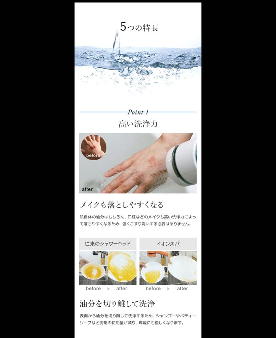 IONSPA プレミアム シャワーヘッド&付属品未使用