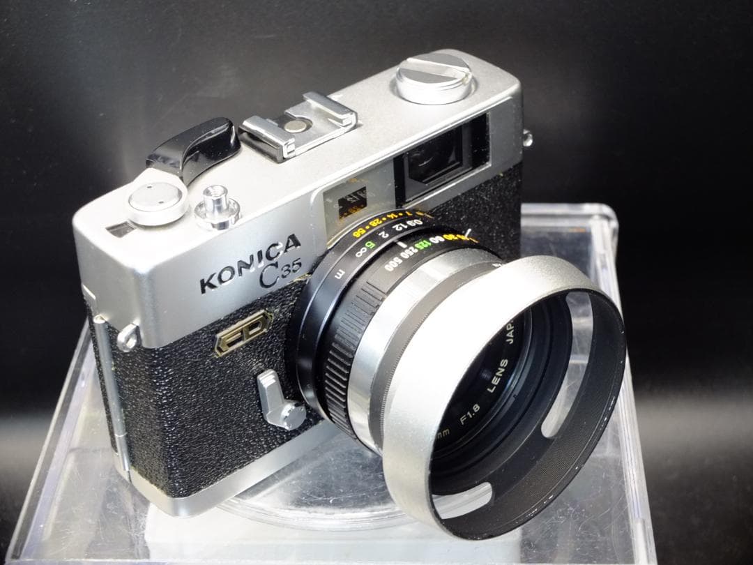 コニカC35FDシルバー／ヘキサノン38mmf1.8【実写確認済整備品】