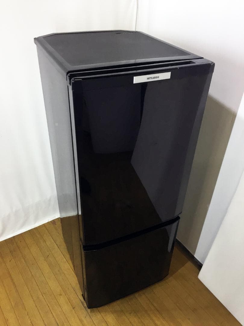 送料無料★ 三菱 146L 2ドア冷蔵庫【MR-P15S-B】