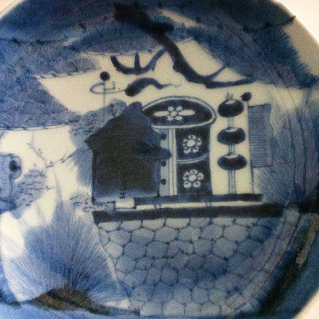 古伊万里　染付皿　24センチ