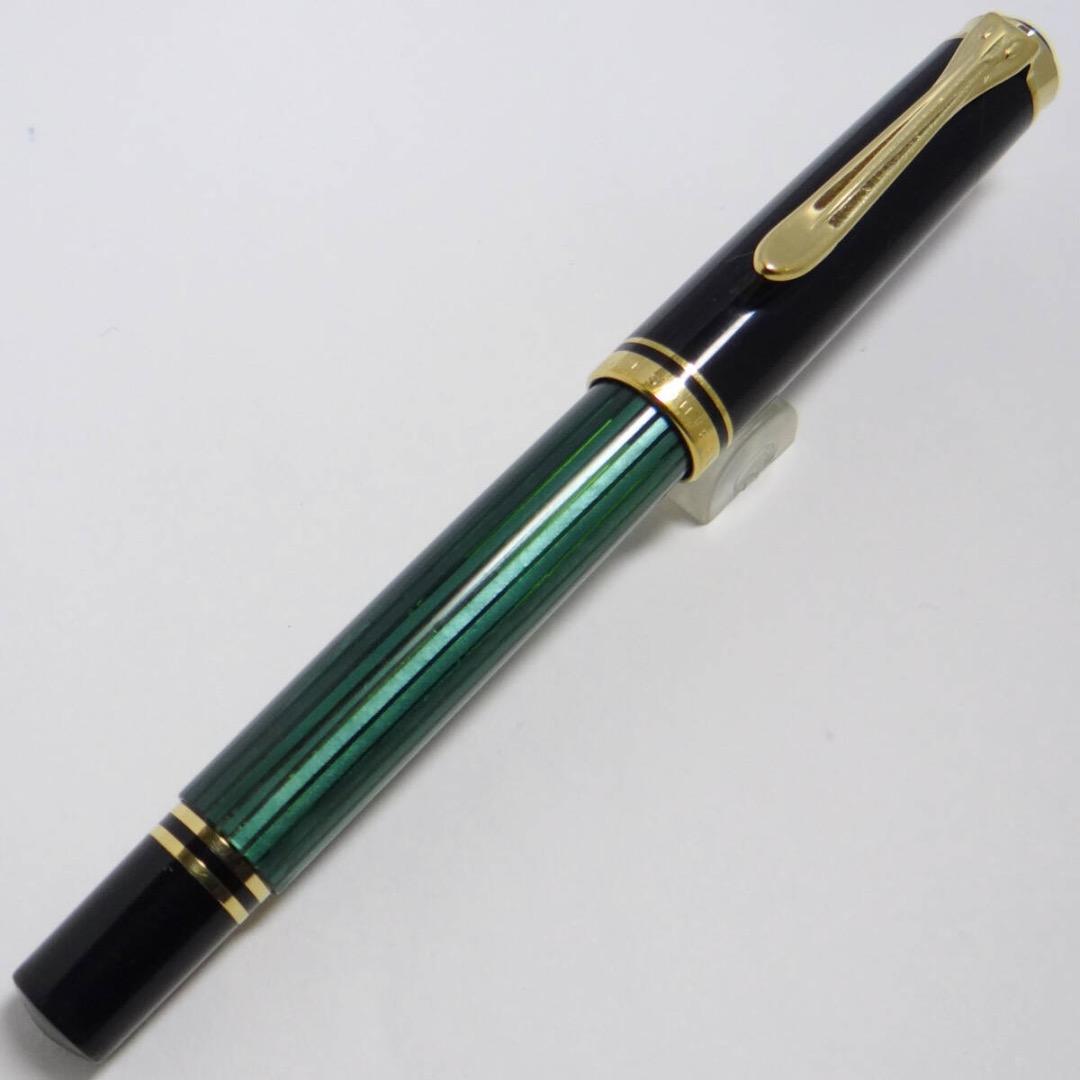 ペリカン 万年筆 スーベレーン M300 緑縞 14C-F M300