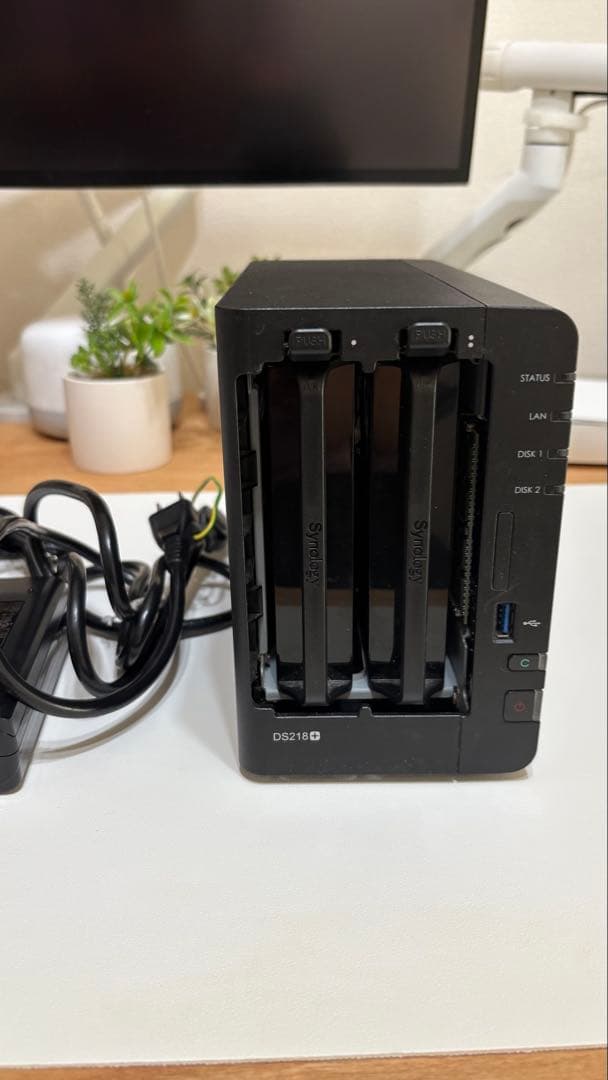 大容量HDD付き! Synology DS218+メモリ12GB