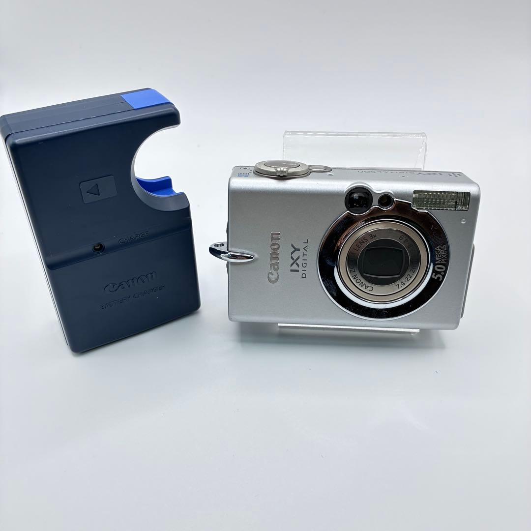 箱付きCanon IXY DIGITAL 500 キヤノン デジカメ シルバー