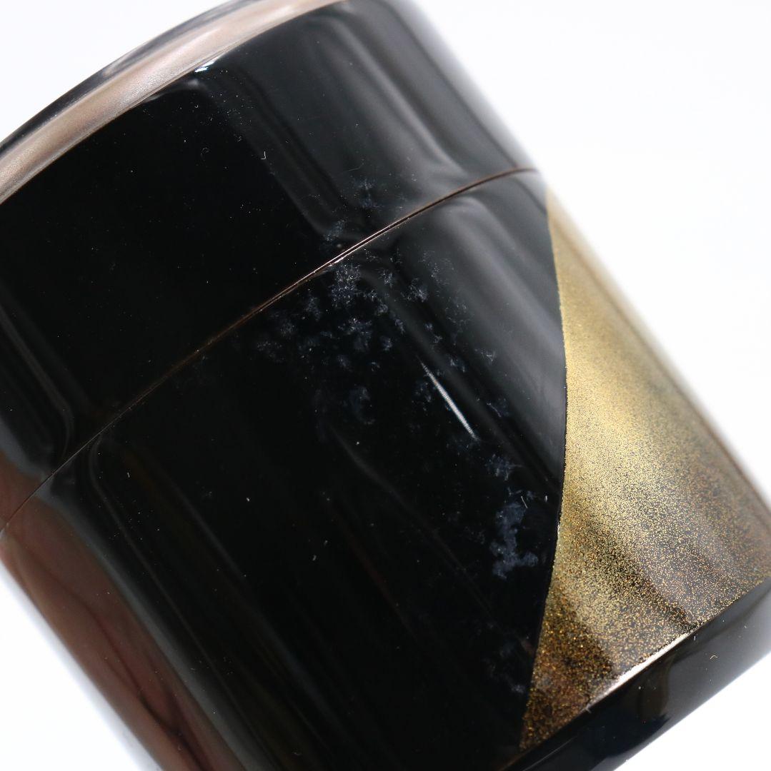 中村宗悦作 遠山蒔絵 長棗 雪吹 薄茶器 茶道具 共箱　V1041