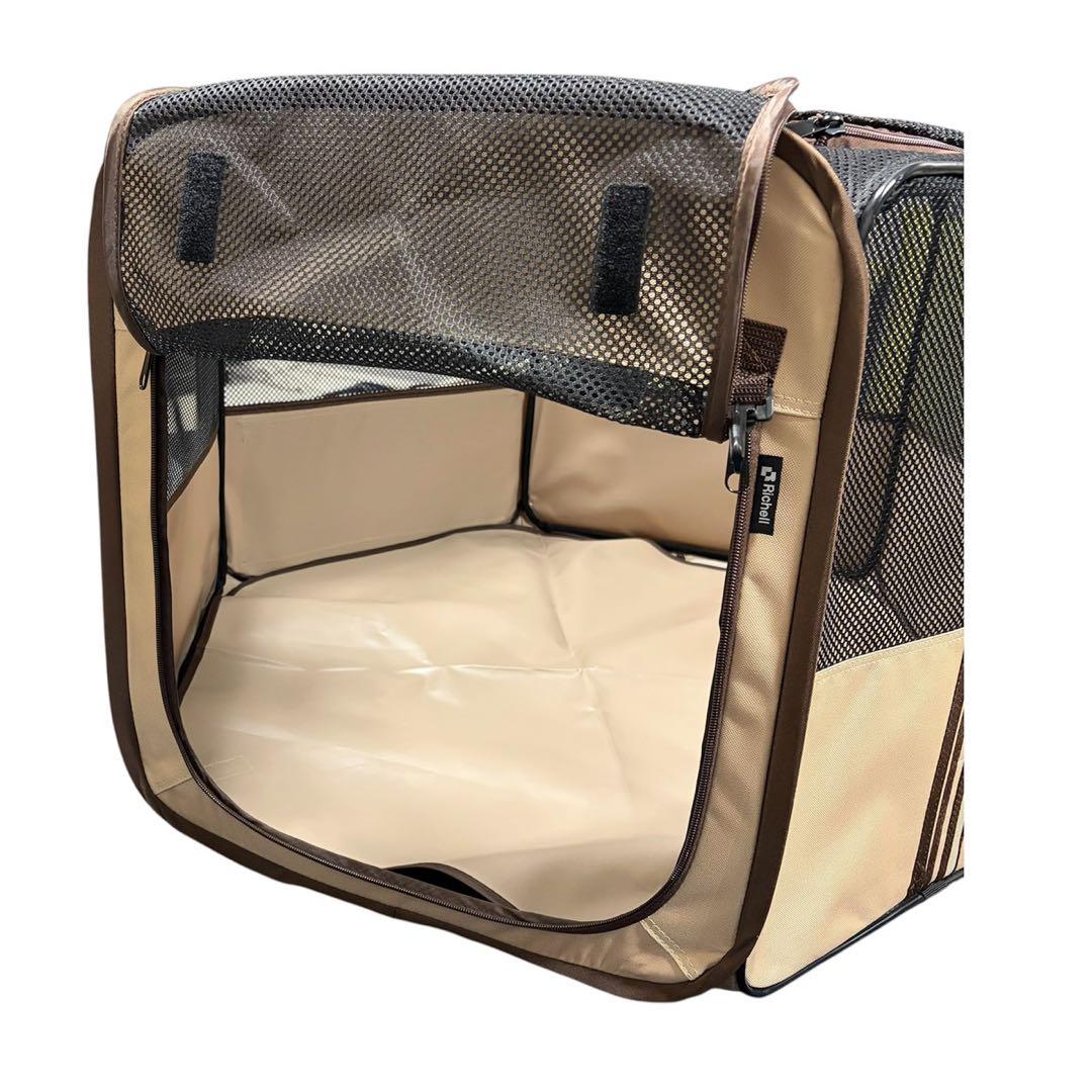 新品級　Richell たためるペットサークル　90-90 折り畳み　お出掛 犬