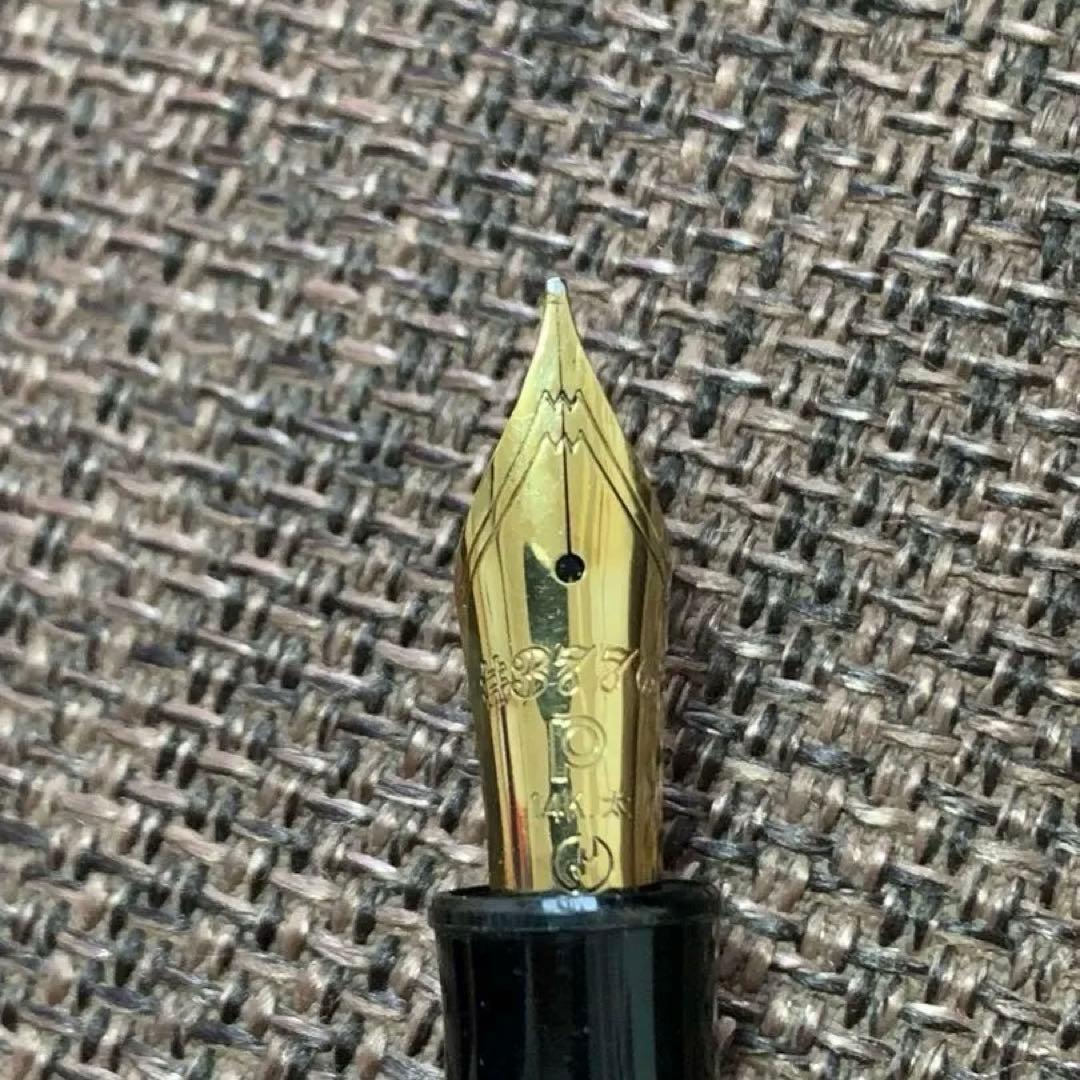 【希少・清掃済】プラチナ万年筆 #3776 ギャザード 14K 太字