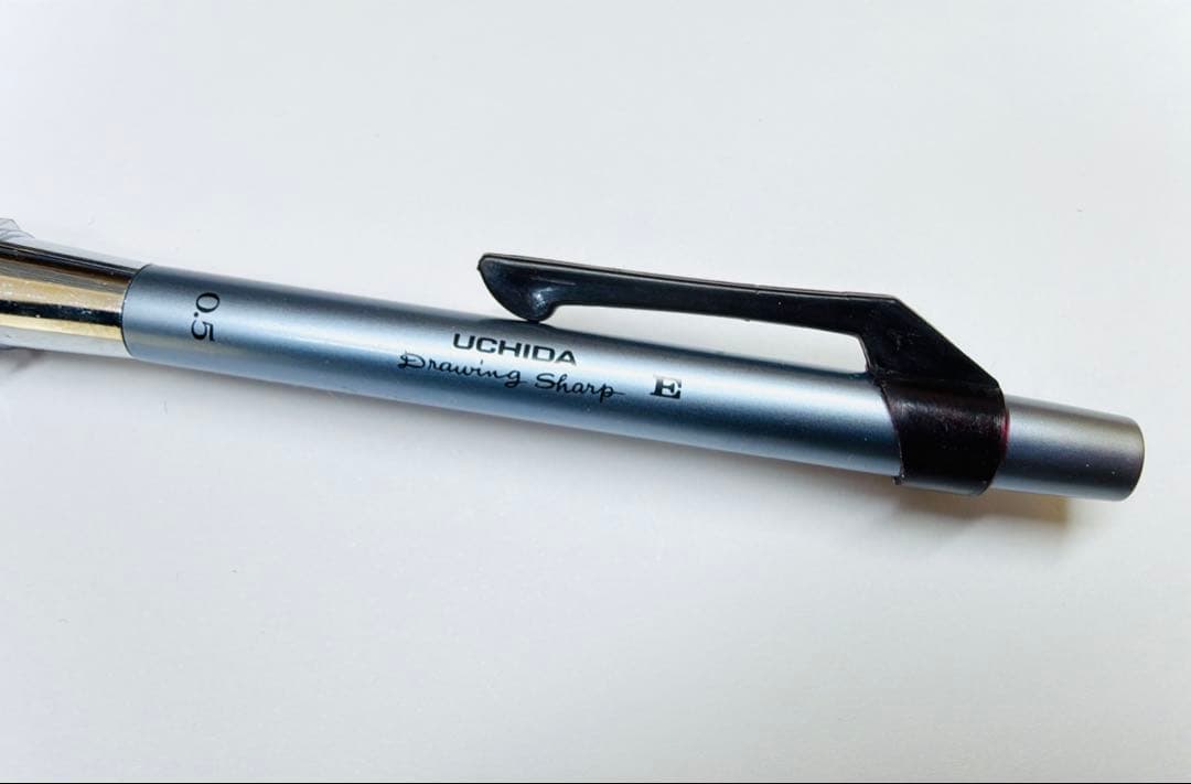 美品 UCHIDA ウチダ ドローイングシャープ E型 ブルー 廃番 シャーペン