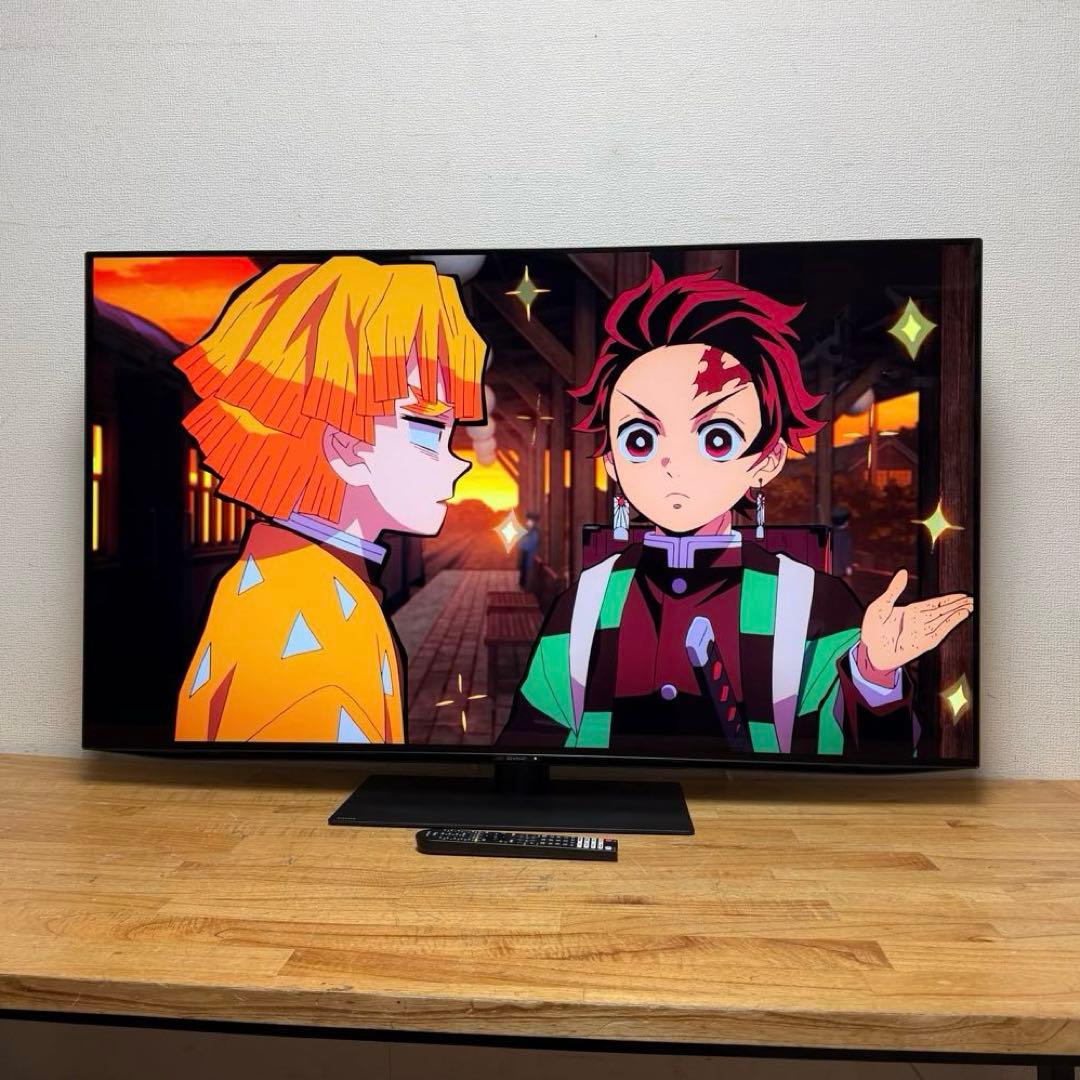 SHARP 55V型 4K 有機ELテレビ AQUOS 4T-C55DQ1