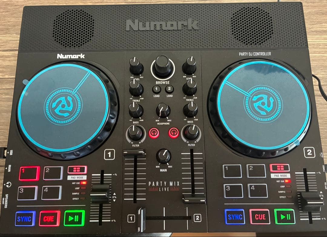 Numark Party Mix Live DJコントローラー内臓スピーカー付き