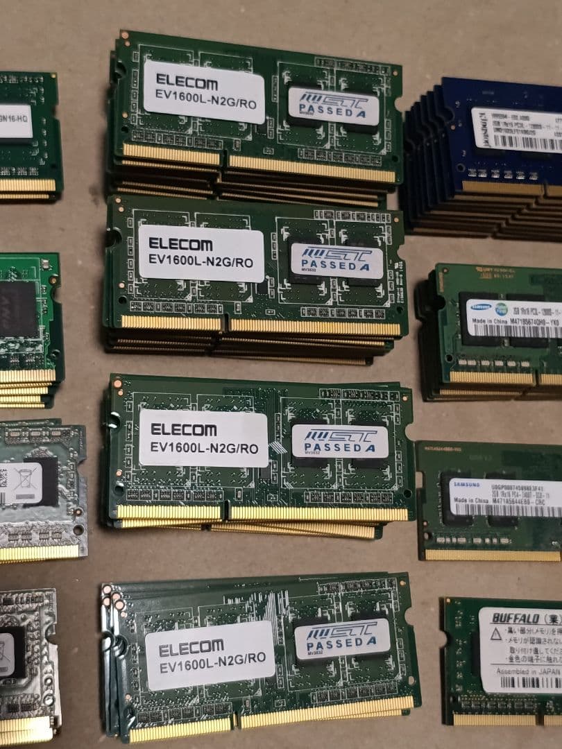 【ジャンク】ノート用 メモリ pc3 pc3l pc4 ddr まとめ 118枚