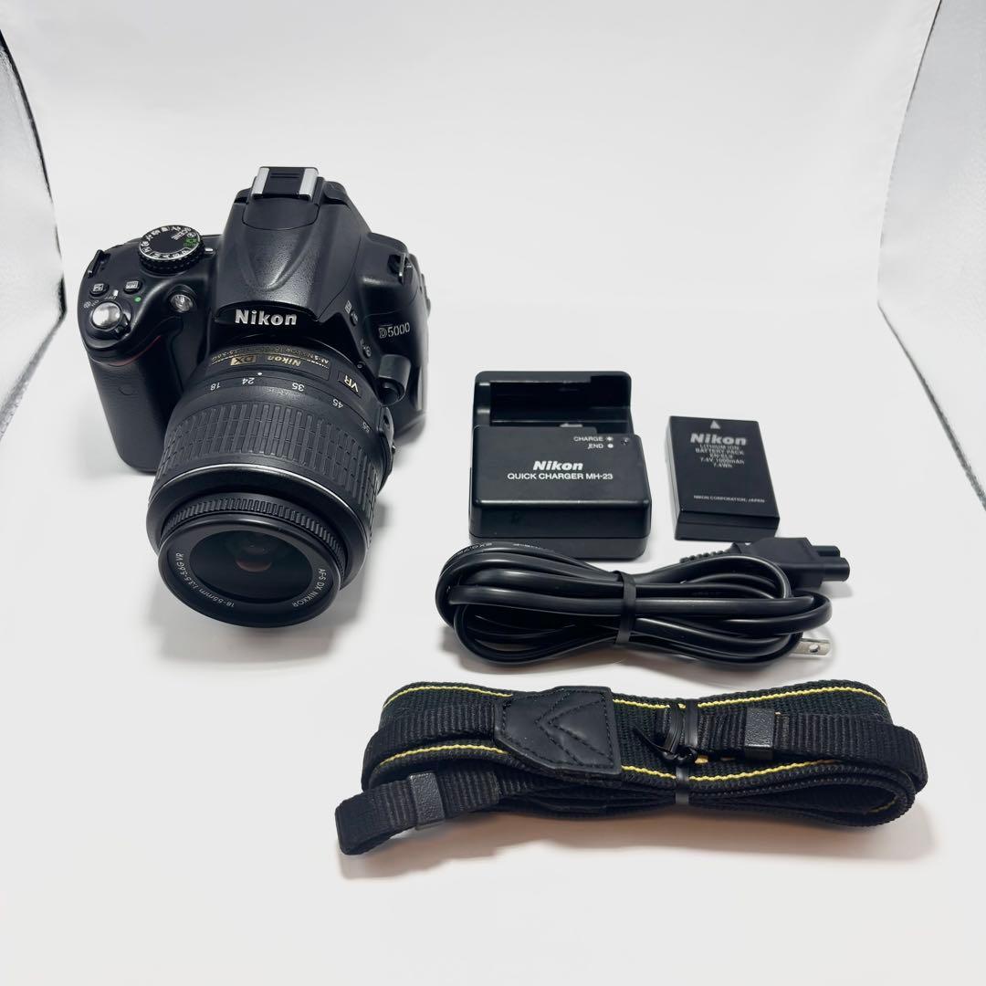 【美品】Nikon D5000 レンズキット デジタル一眼レフカメラ